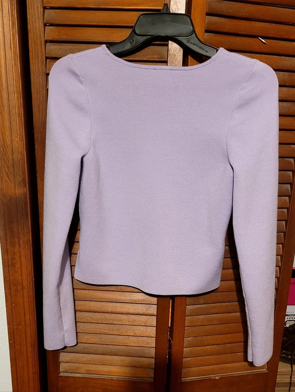 Express Lavender Button-Front V-Neck Cardigan Ladies Large - Picture 3 of 6